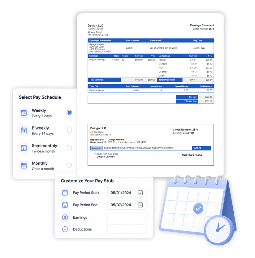 Flexible pay schedule Support