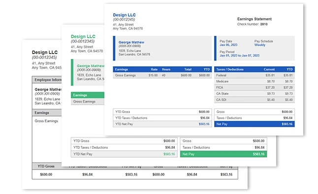 Paystub Templates